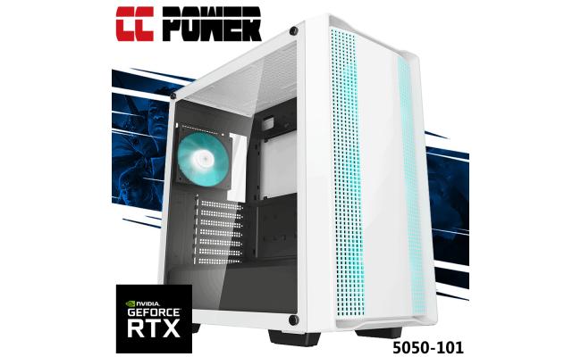 CC Power 5050-101 Gaming PC 5Gen AMD Ryzen 5 5500 6-Cores w/ Nvidia RTX 5050 8GB DDR6 & Advance Air Cooler