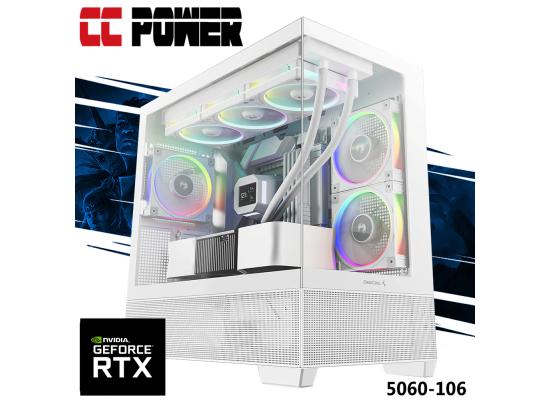 CC Power 5060-106 Gaming PC NEW 9Gen AMD Ryzen 5 9600X 6-Cores w/ Nvidia RTX 5060 8GB DDR7 & DDR5 Memory & Advanced Air Cooler