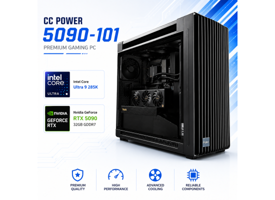 CC POWER 5090-101 Gaming PC | Intel Core Ultra 9 285K | Nvidia GeForce RTX 5090 32GB | 64GB DDR5 | 2TB NVMe product thumbnail 2