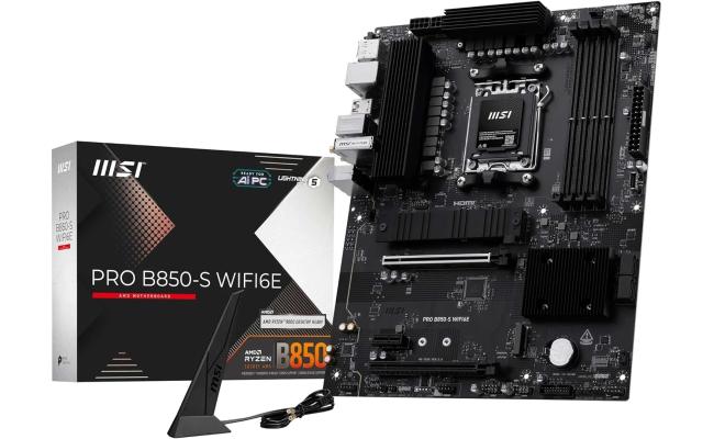 MSI PRO B850-S WIFI6E , ATX - Supports AMD Ryzen 9000/8000 / 7000 Processors, AM5 - DDR5 , Wi-Fi 6E, 2.5G LAN