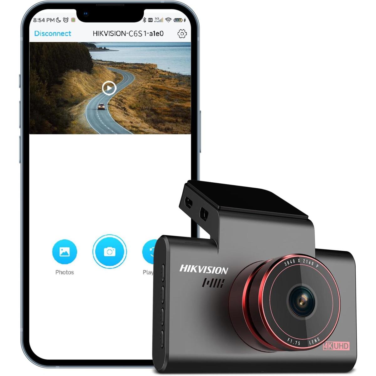 Hikvision AE-DC8312-C6S 8MP 4K Dash Camera with GPS & Wi-Fi