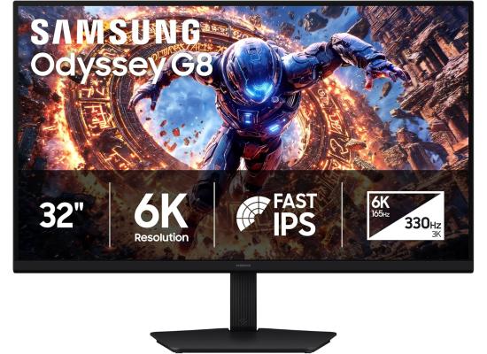 Samsung Odyssey G8 G80HS 32-inch 6K 165 Hz / 3K 330 Hz Gaming Monitor – Black