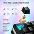 Redragon K708 Wireless Mechanical Keyboard with Screen, Volume Knob & Pre-Lubed Switches - Tri-Mode (Bluetooth/2.4G/USB-C) RGB Gasket Gaming Keyboard, Hot Swappable, 4000mAh Battery for PC, Mac, etc.