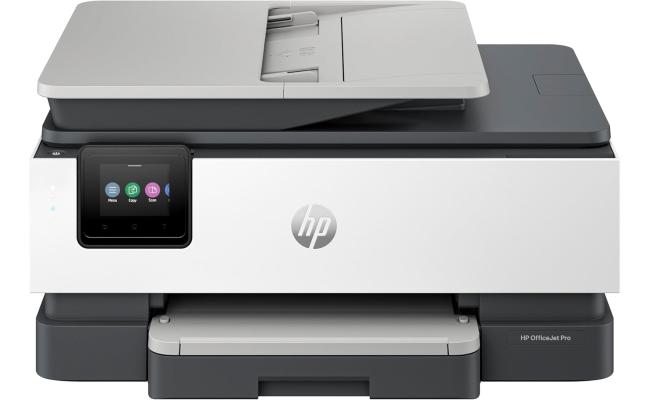 HP OfficeJet Pro 8123 All-in-One Printer, Color, Print, Copy, Scan, Wireless, Automatic document feeder, Two-sided printing, Touchscreen, Quiet mode, Light Cement