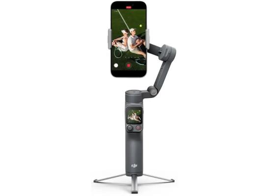 DJI Osmo Mobile 8P Standard Combo, Smartphone Gimbal Stabilizer, Standard Combo, 3 Axis Stabilization, Foldable Design, ActiveTrack, Portable Vlogging Rig for iPhone Android, Black