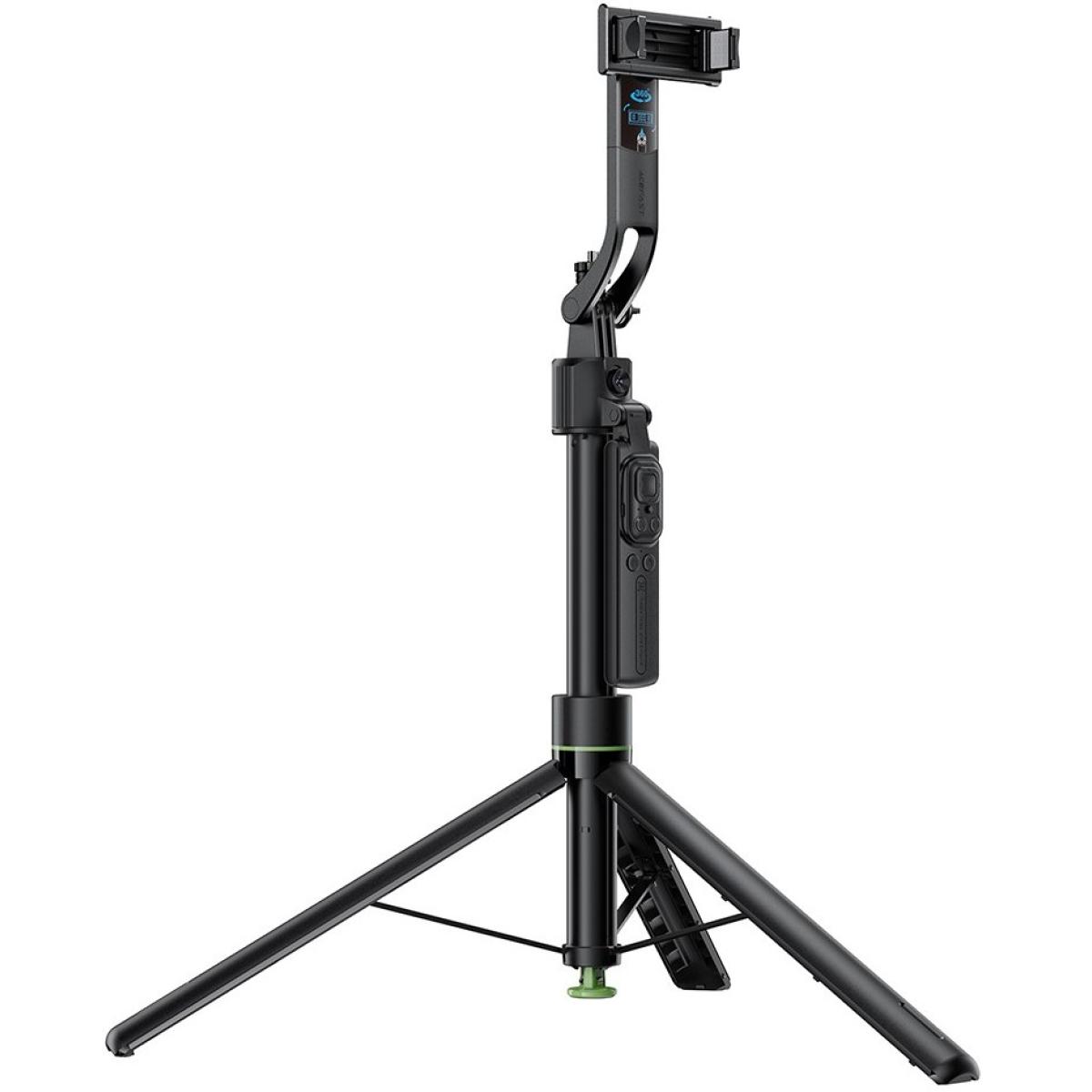 ACEFAST E41 Telescopic Selfie Stick with Automatic Tripod Face Tracking Remote Control 1.76M - Black