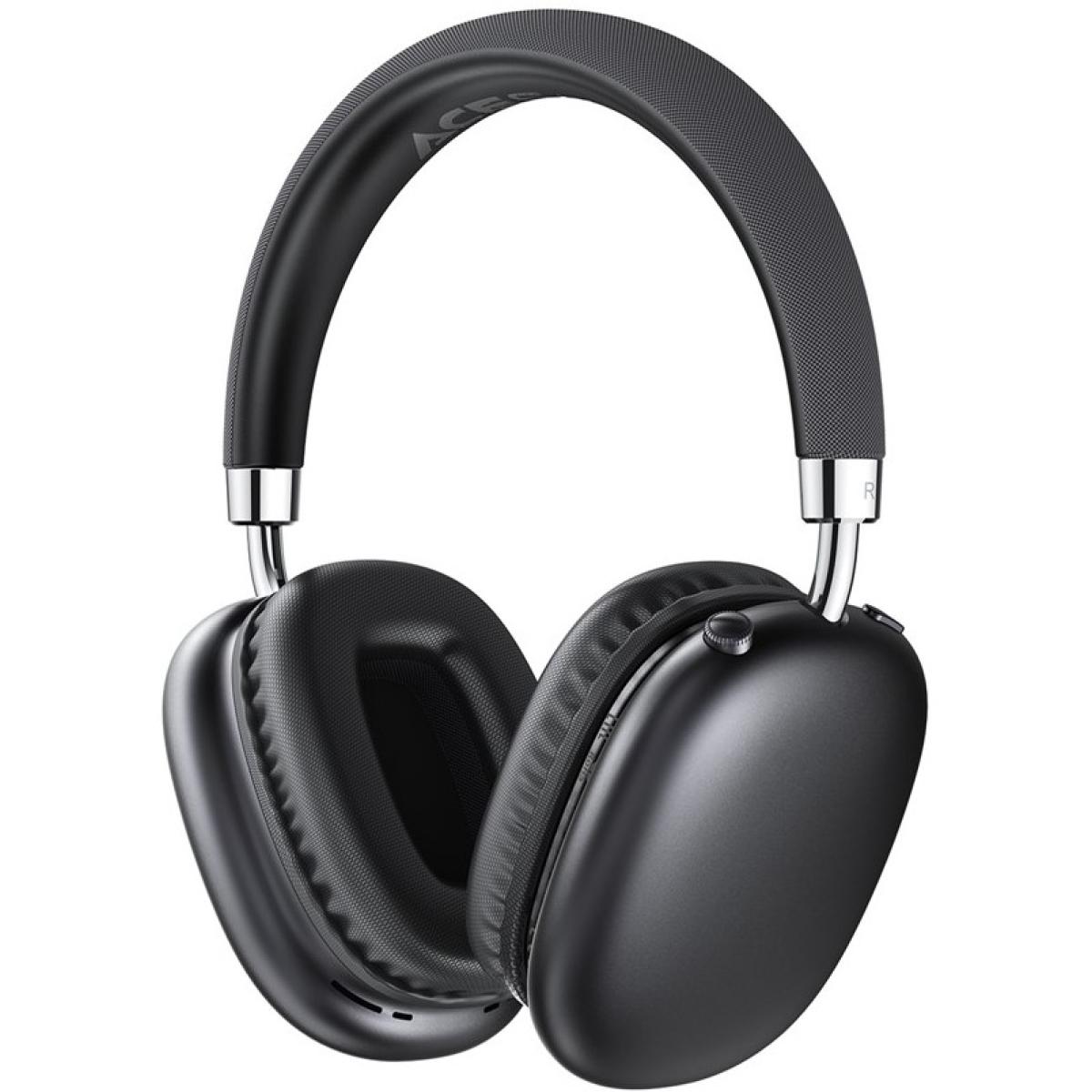 ACEFAST H13 Bluetooth 6.0-Compatible Headphone Low Latency Over Ear Gaming Headset up to 80 hours Battery Life - Black