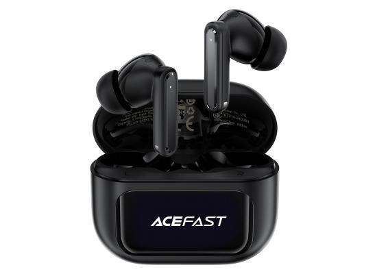 ACEFAST W6 TWS Earbuds ANC + ENC Noise Cancelling Earphones with Smart Screen Display - Black product thumbnail 2