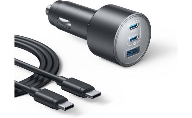 Anker 167.5W Max 3-Port Ultra-Compact USB C Fast Charging Car Charger