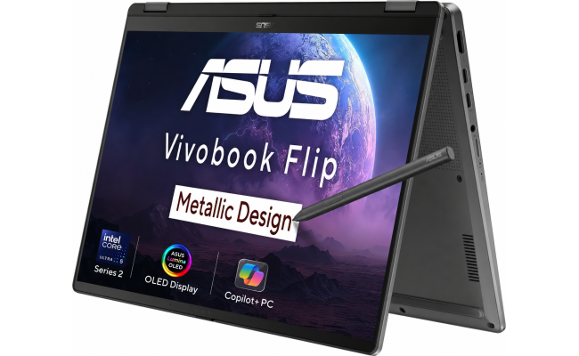 ASUS Vivobook 14 Flip (2025) TP3407 Copilot+ PC NEW Intel Core Ultra 5 Gen II 226V 8-Cores w/ Intel® Arc Graphics & OLED Touch Screen