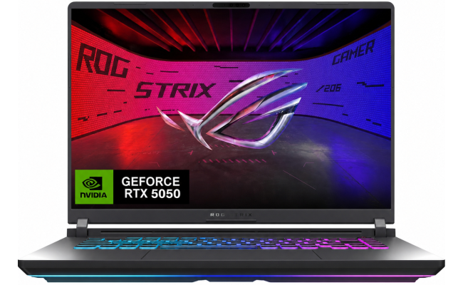 ASUS ROG Strix G16 (2025) G615JHR 14Gen Intel Core i7 14650HX 16-Cores w/ Nvidia RTX 5050 8GB DDR7 & IPS 165Hz Display - Eclipse Gray