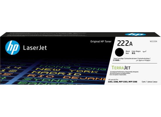 HP 222a Black Original Laserjet Toner Cartridge (W2220a) Compatible With Hp Laserjet Pro 3203, 3288, 3303, 3388 Printers