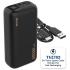 Tecno Omni Tank Power Bank 30000mAh Fast Charging , Multiple USB Outputs, Type-C Input, LED Display, Heavy Duty Design for Smartphones, Tablets & Travel - Black
