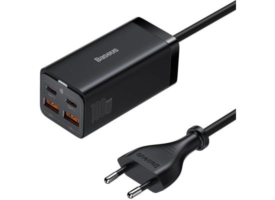 Baseus GaN3 Pro fast universal GaN charger 2 x USB Type C / 2x USB 100W PD3.0, QC4.0 +, AFC - black product thumbnail 2