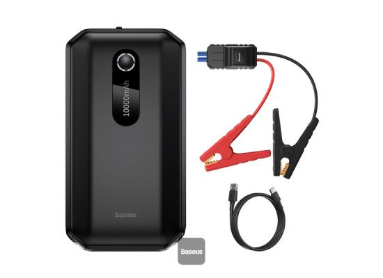 Baseus Super Energy Air Car Jump Starter Built-in 10000mAh Power Bank 1000A Max Peak Current 12V Car Jump Starter (Up to 4.0L Gas, 2.5L Diesel Engines) Emergency Portable Phone Charger - Black product thumbnail 2