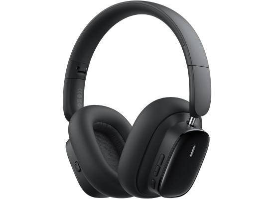 Baseus Bowie H1s Bluetooth Headset Foldable, Active Noise Cancelling Wireless Over-Ear Headphone, PX4 Waterproof, up to 100Hrs - Black product thumbnail 2