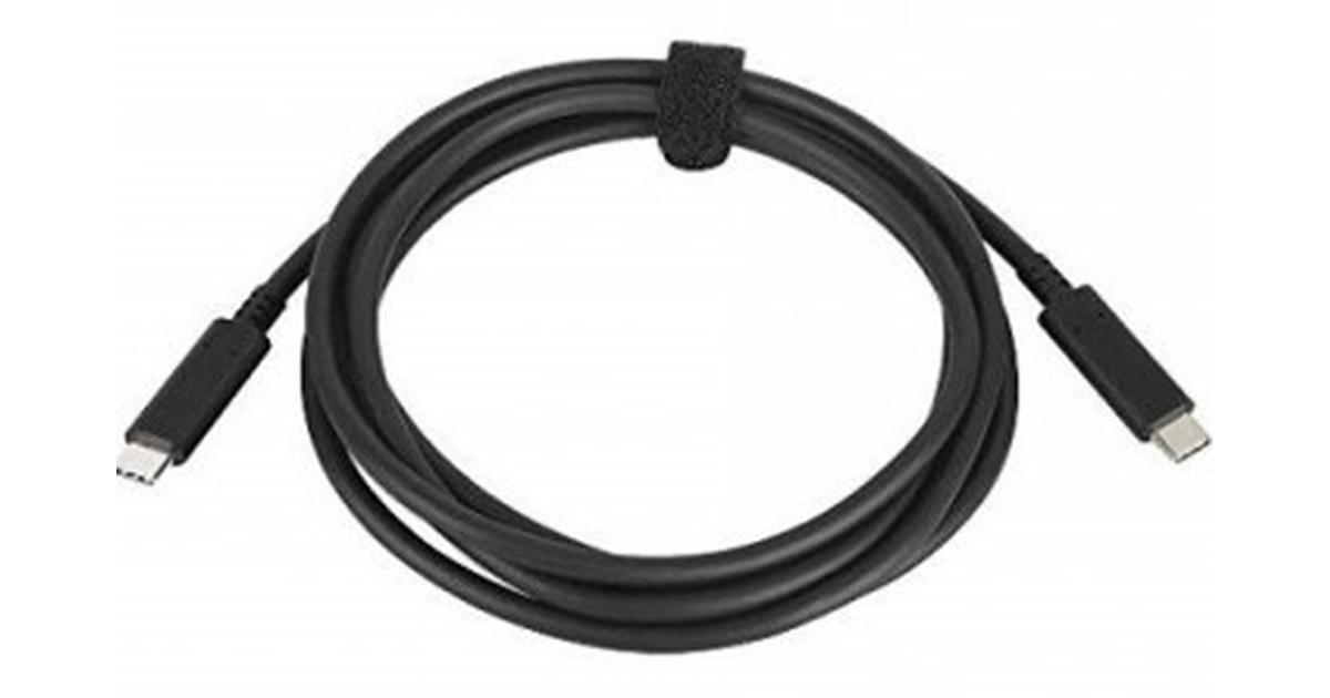 كابل بيانات Lenovo USB-C إلى USB-C 4K 2M لمحطة USB-C وأجهزة USB-C الأخرى - أسود