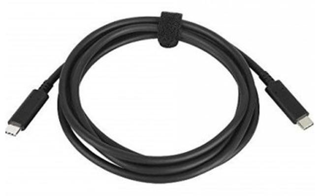 Lenovo USB-C to USB-C Data Cable 4K 2M For USB-C Dockstation & Other USB-C Devices - Black