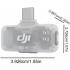 DJI Mic Series Mobile Receiver 2.4 GHz Wireless, Bluetooth 5.3 USB-C Noise Cancellation Mode For DJI Mic Mini, Mic 2 & Mic 3 Systems