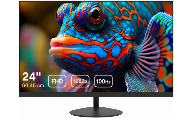 Dahua LM24-A200K 24” Full HD 100Hz Anti-Blue Light Eye-Protective Micro Bezel Design w/ HDMI & VGA Interface - Black
