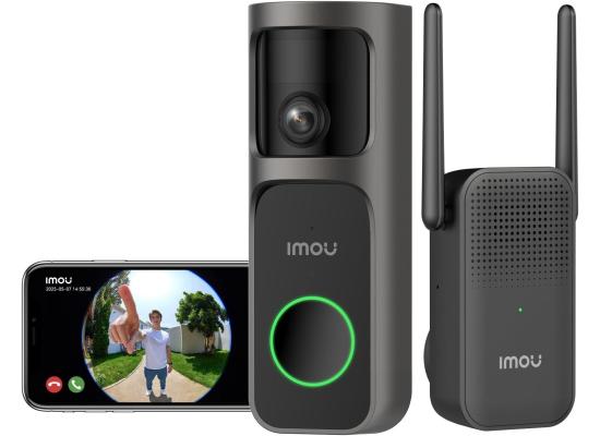 Imou DS3 4MP Panoramic Doorbell DB3 KIT, Video Doorbell 2K+ WiFi with Chime, 4MP Night Vision 5m, AI Package Detection App Alert, Head-to-Toe Panoramic View, Two-way Audio