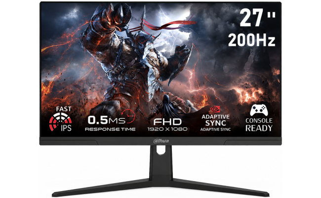 Dahua LM27-E231BN 27" FHD IPS Gaming Monitor - 200Hz, 0.5ms OD, HDR10, HDMI, DisplayPort - 1 Year Warranty