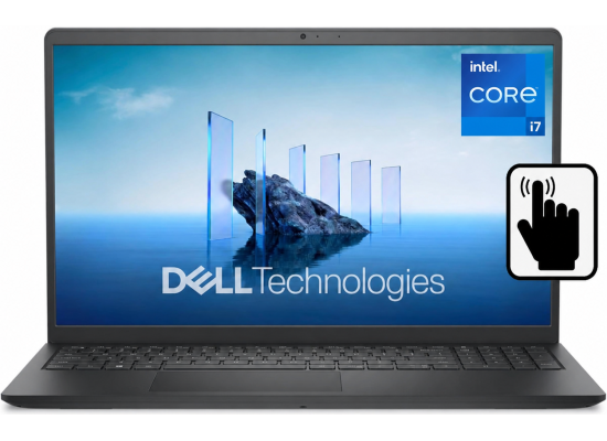 Dell 15 Laptop DC15250 (2025) Intel Core i7 13Gen 10-Core Built For Everyday Computing w/ Touch Screen Display & Windows 11 Pre-Installed - Carbon Black