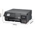 Epson EcoTank L8100 A4 3-in-1 Photo Printer, Epson Smart Panel App, Ink Tank System, 5.400 Pages, 1.500 Photos Color Yield, 1200 DPI x 4800 DPI, 37dB Noise Level, Black