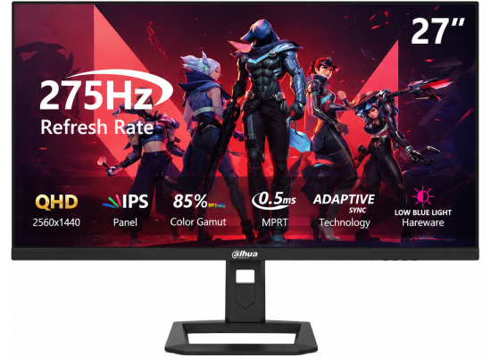 Dahua LM27-E341AY 27" QHD IPS Gaming Monitor | 275Hz | 0.5ms | HDR10 | HDMI 2.1 | DP 1.4