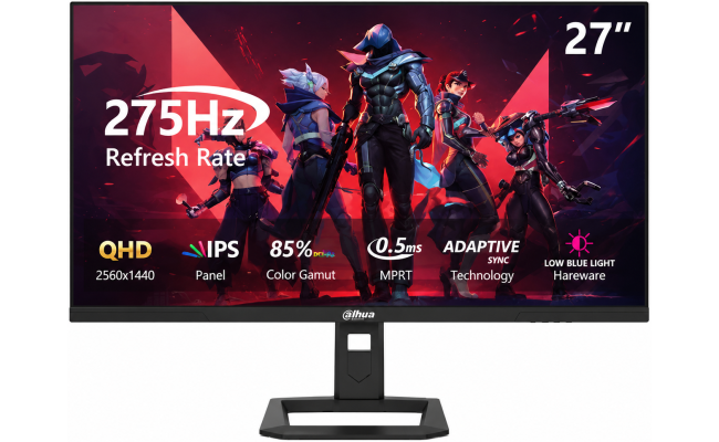 Dahua LM27-E341AY 27" QHD IPS Gaming Monitor | 275Hz | 0.5ms | HDR10 | HDMI 2.1 | DP 1.4
