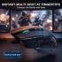 Redragon M925 PRO Wireless Gaming Mouse, 26,000 Max DPI Optical RGB Mice with 10 Programmable Buttons, Hyper-Fast Scroll, Software Supports DIY Keybinds & DPI, Black
