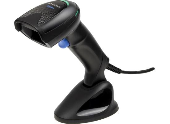 Datalogic Gryphon GD4520 Handheld Barcode Scanner, with Stand, 1D & 2D & OCR Scanner Capabilities, 650 nm Wavelength, 1280 x 800 pixels Sensor Resolution, Wired Connectivity, Black