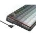 Redragon K673GG PRO 75% Wireless Gasket RGB Gaming Keyboard, 3-Modes 81 Keys Compact Mechanical Keyboard Hot-Swap Socket, Dedicated Knob Control and Sound Absorbing Pads, Linear - Red Switch
