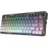 Redragon K673GG PRO 75% Wireless Gasket RGB Gaming Keyboard, 3-Modes 81 Keys Compact Mechanical Keyboard Hot-Swap Socket, Dedicated Knob Control and Sound Absorbing Pads, Linear - Red Switch