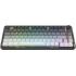 Redragon K673GG PRO 75% Wireless Gasket RGB Gaming Keyboard, 3-Modes 81 Keys Compact Mechanical Keyboard Hot-Swap Socket, Dedicated Knob Control and Sound Absorbing Pads, Linear - Red Switch