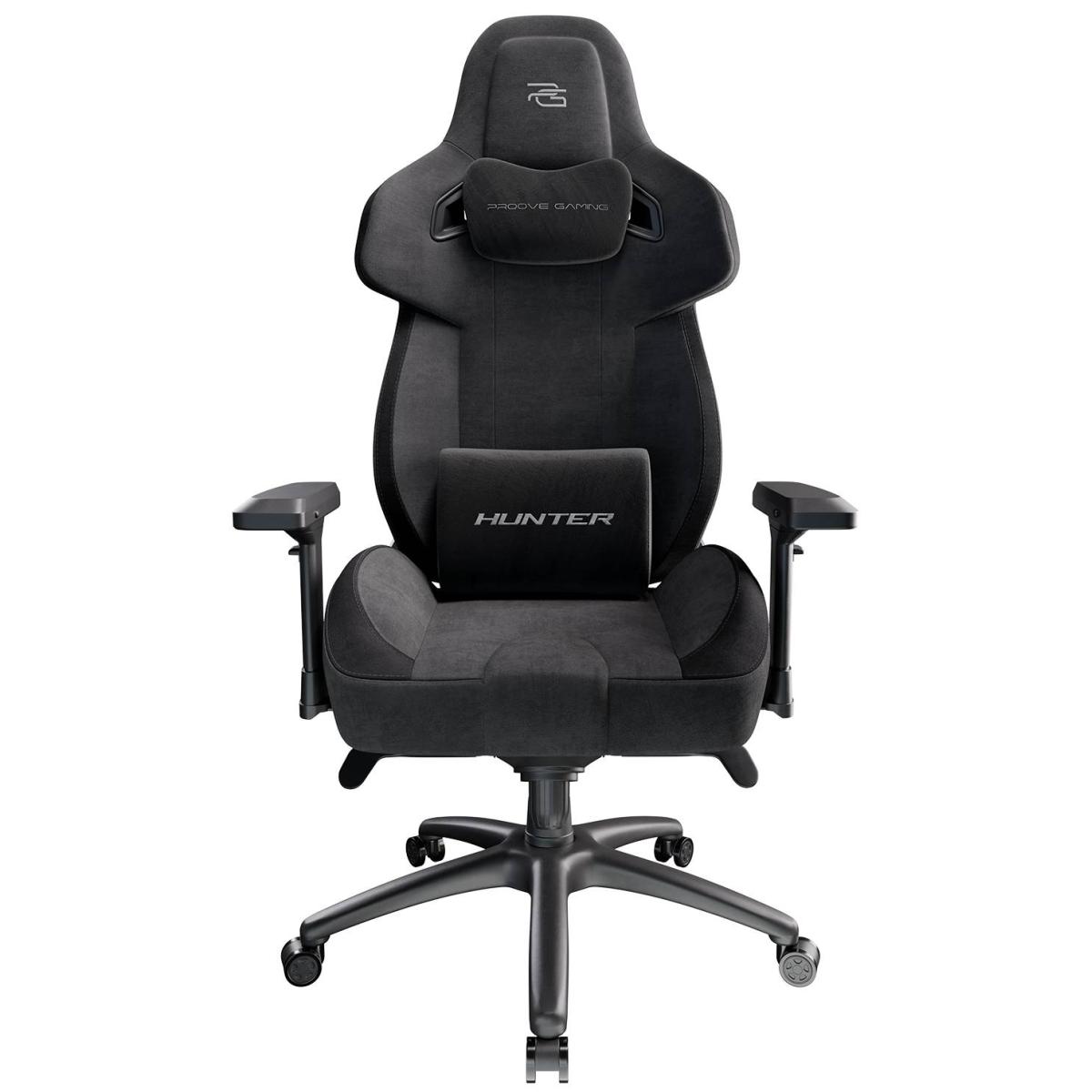 Proove Gaming Hunter Gaming Chair Black – Metal Frame, 4D Armrests, Class 4 Gas Lift