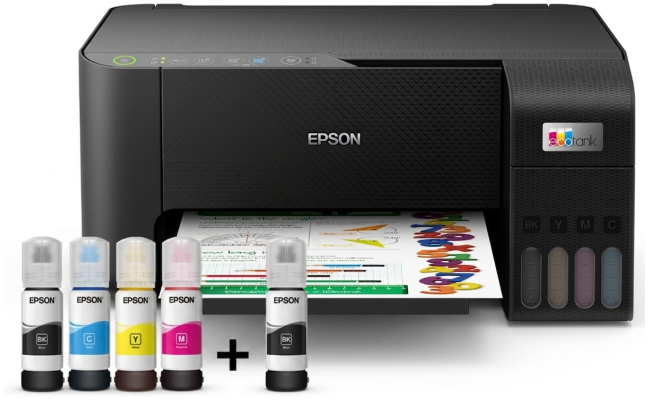 Epson EcoTank L3250 Wi-Fi All-in-One (Copy/Print/Scan) Ink Tank Printer (Black)