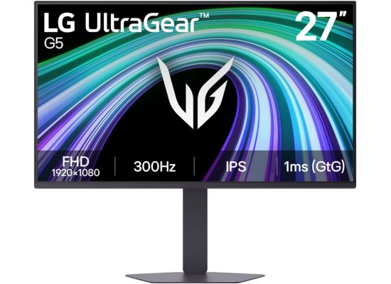 LG UltraGear G5 27G550B 27" Full HD IPS, 300Hz , 1ms , NVIDIA G-Sync Compatible, HDR10, HDMI, DisplayPort, Adjustable Stand, Black