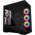 Lian-Li Vector V100R Mid-Tower Computer Case, 4x 120mm Pre-Installed Fan, Up to 360mm Radiator & 7x 120mm Fan Support, 4mm Tempered Glass, Steel & Plastic Materials, Black