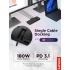 Lenovo ThinkPad Thunderbolt 5 Smart Dock 7500, 120Gbps Data Transfer, 180W Power Delivery, Multiple Display Support, 2.5Gbps Ethernet, Black