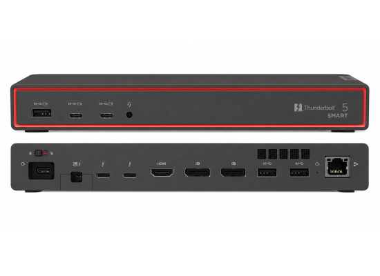 Lenovo ThinkPad Thunderbolt 5 Smart Dock 7500, 120Gbps Data Transfer, 180W Power Delivery, Multiple Display Support, 2.5Gbps Ethernet, Black product thumbnail 2
