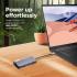 Lenovo 150 USB-C Travel Dock (Charging Host Upto 100W |3 x USB-A 3.0| x HDMI 1.4, 4K @ 30 Hz| 1 x VGA, Up to 1920 x 1080 @ 60 Hz | 1 x Video Output | RJ45 Support |1 Year Warranty| Grey)