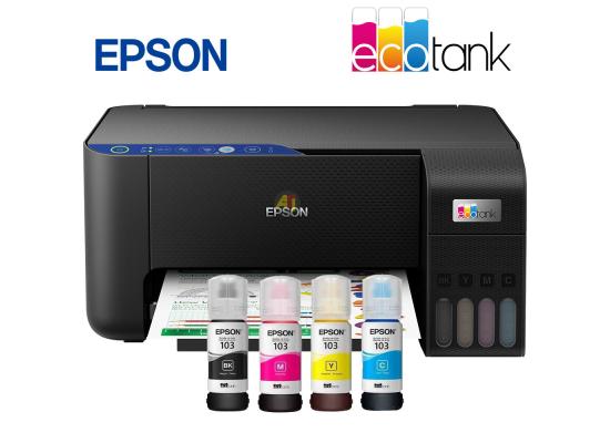Epson EcoTank L3252 Wi-Fi All-in-One (Copy/Print/Scan) Ink Tank Printer (Black)