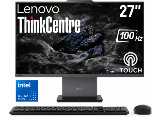 Lenovo ThinkCentre NEO 50a Gen 6 (2025) 27" All-in-One PC Intel® Core Ultra 7 256V 8-Cores w/ Slim, Smart & Space-Saving Designed & Touch Screen - Luna Grey