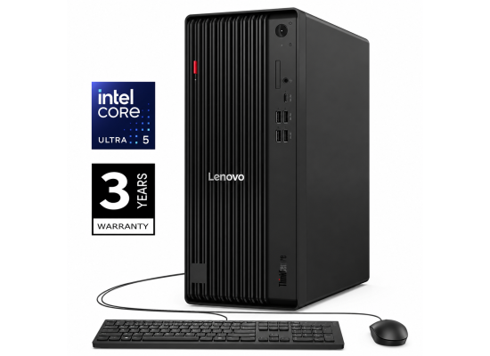 Lenovo ThinkCentre M70t Gen 6 Tower (2025) NEW Intel Core Ultra 5 225 10-Cores Next-level AI Business Tower Desktop w/ 3 Years Warranty - Black