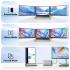 V2COM P7 Pro 15.6" IPS Full HD Triple Screen Extender Portable Monitor for Laptops 13-17.3" Ultra-Slim One Cable USB-C/USB-A Extended Display For macOS Windows Chrome OS Nintendo Switch