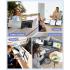 V2COM P7 Pro 15.6" IPS Full HD Triple Screen Extender Portable Monitor for Laptops 13-17.3" Ultra-Slim One Cable USB-C/USB-A Extended Display For macOS Windows Chrome OS Nintendo Switch
