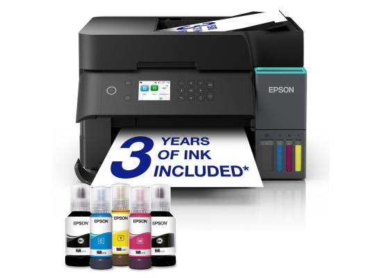 EPSON EcoTank L6370 A4 Wi-Fi Duplex All-in-One Ink Tank Printer For Small & Mid-Sized Businesses Heat-Free Technology up to 8,500 Yield Ink Bottle
