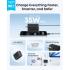 Anker Nano USB C Charger Block, 35W Max 2-Port Compact Charger with Durable Built-in Anker InstaCord Retractable Cable, with iPhone 17/16/15 Series, iPad, and More - Black