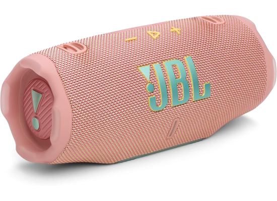 JBL Charge 6 - Portable Waterproof & Drop-Proof Bluetooth Speaker, Bold Pro Sound with AI Sound Boost, 28Hrs of Playtime, Built-in power bank & Comes with a Sturdy/Removable Carrying Strap - PINK